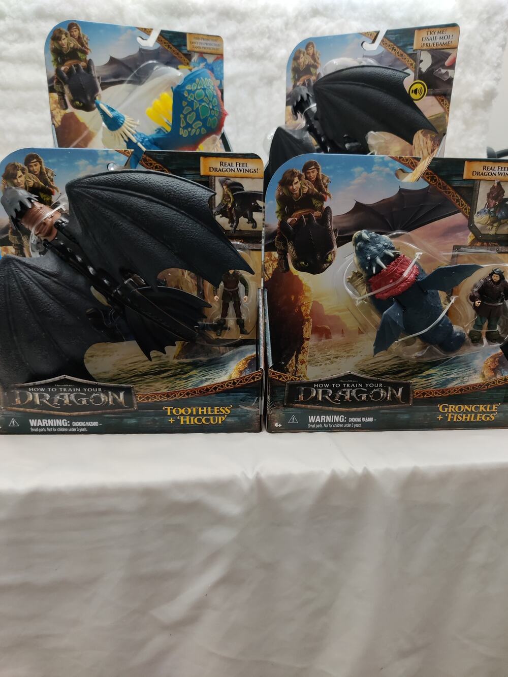 Spin Master How to Train Your Dragon Action Figures (Lot of 4)